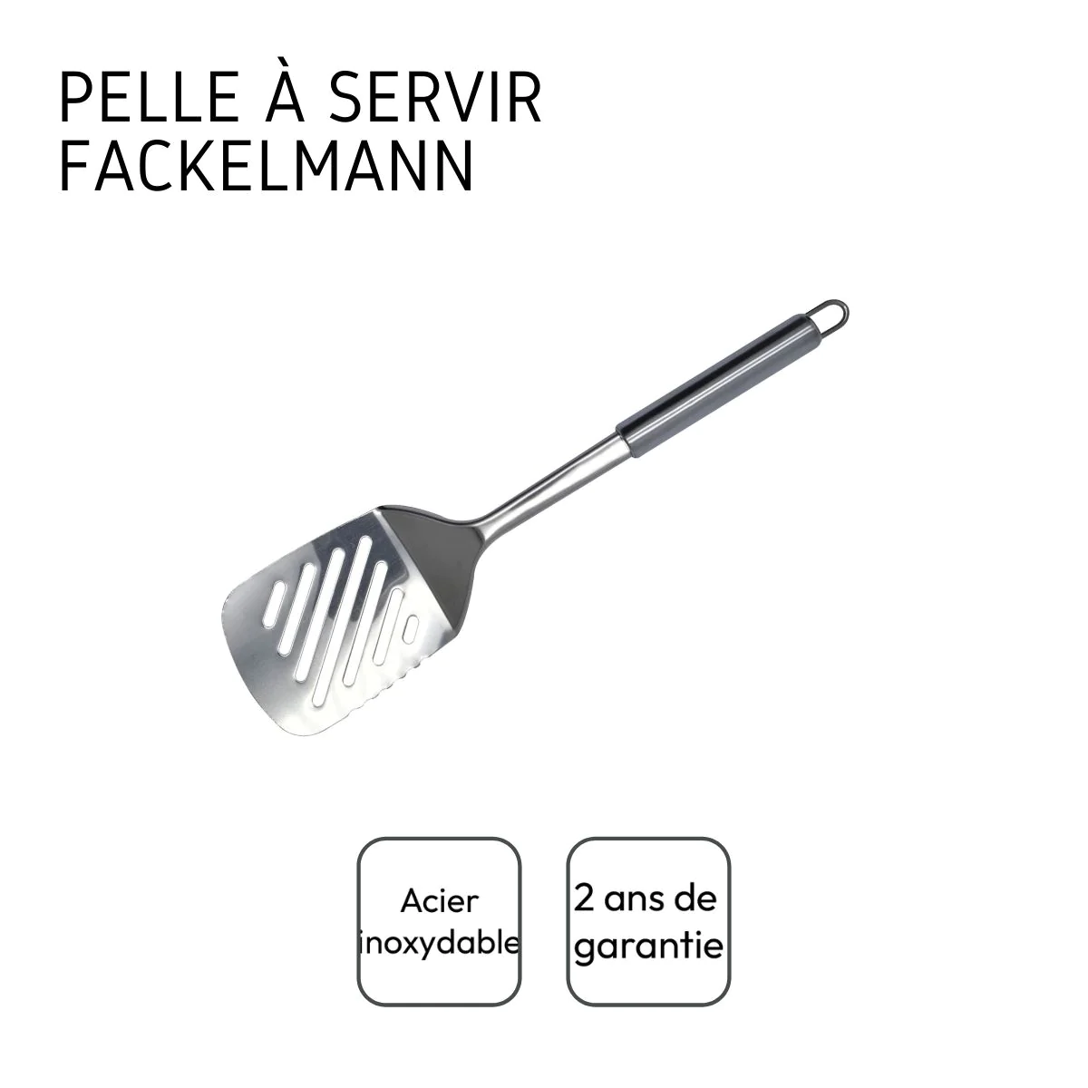 Spatule de cuisine ajourée en inox Elemental Fackelmann
