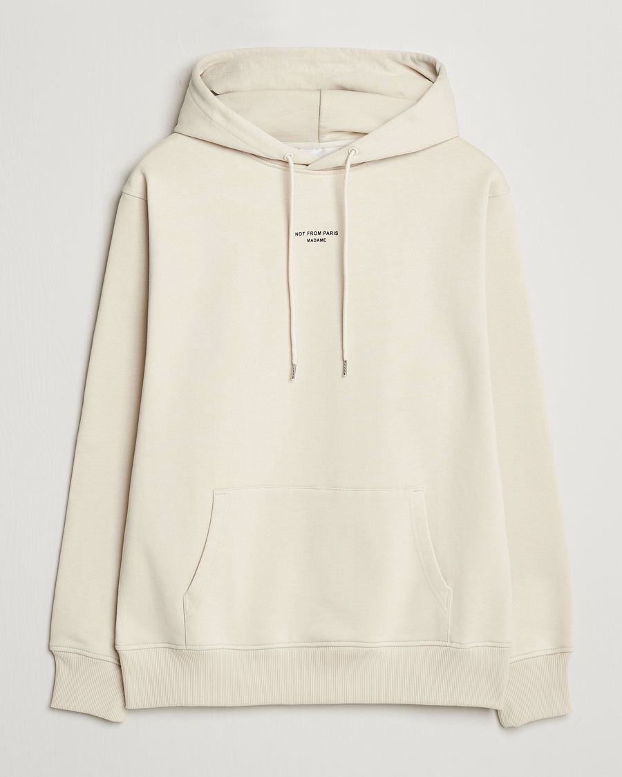 Drôle de Monsieur Classic Slogan Hoodie Mastic