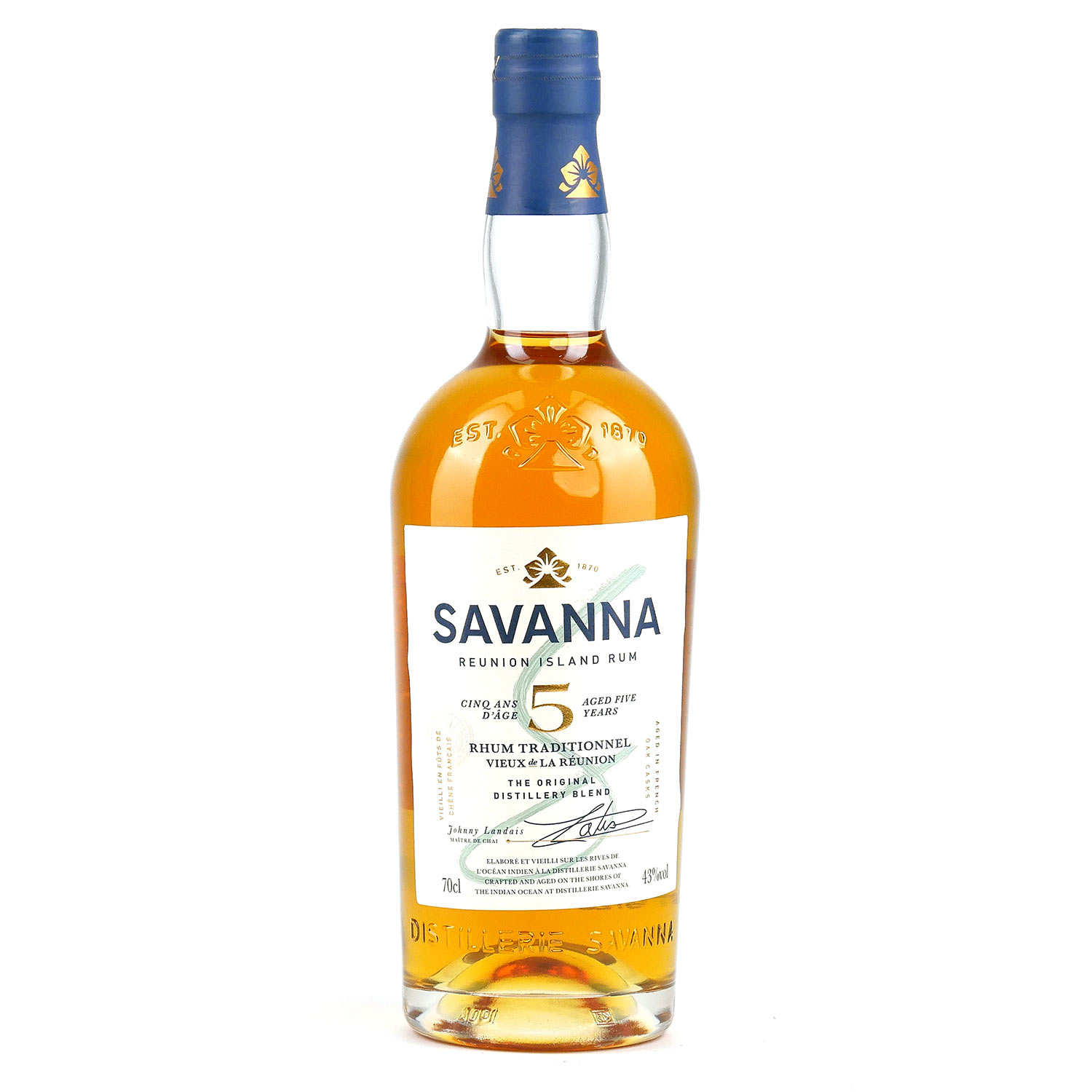 Rhum Savanna traditionnel 5 ans – 43%