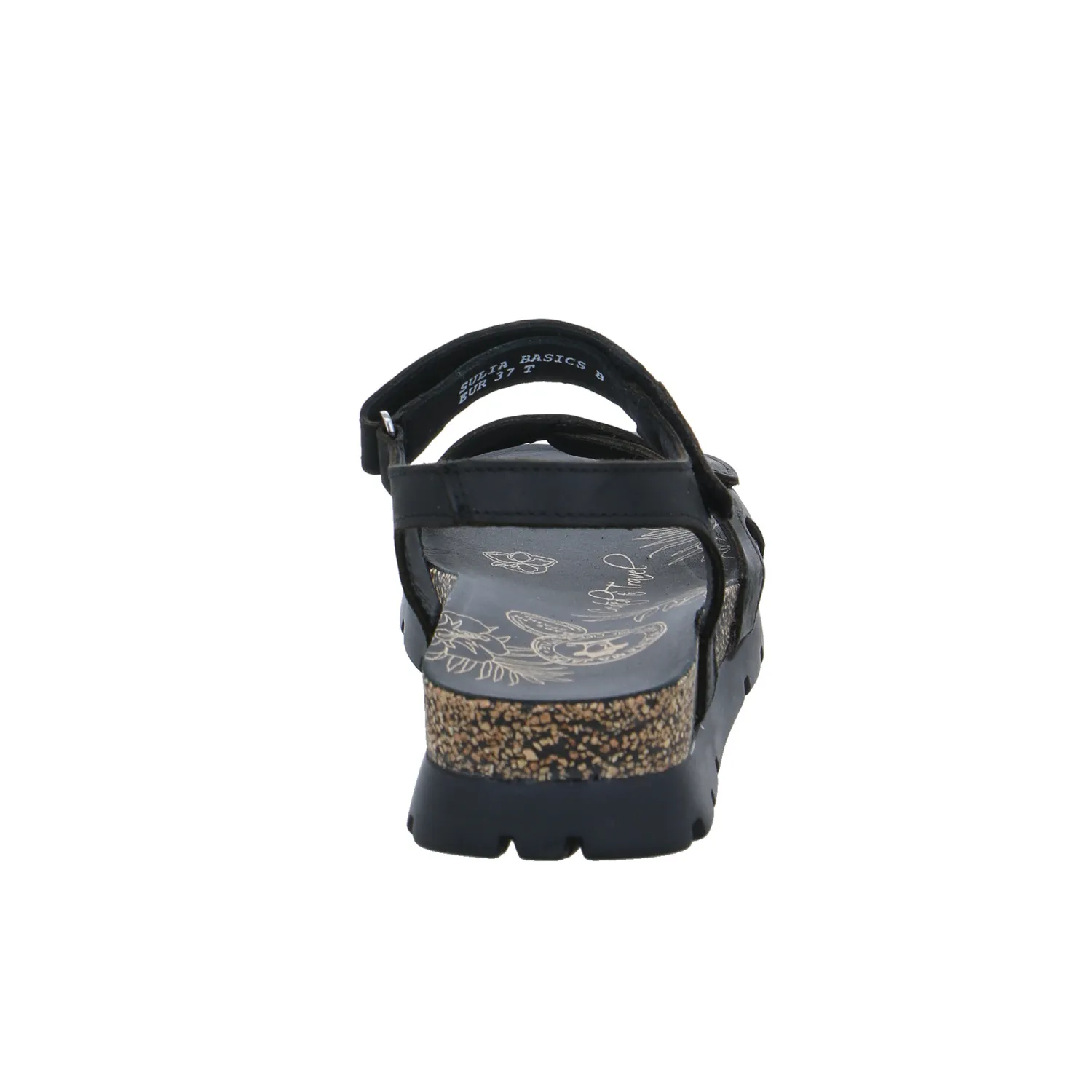 PANAMA JACK Bio-Sandalette Schwarz Leder