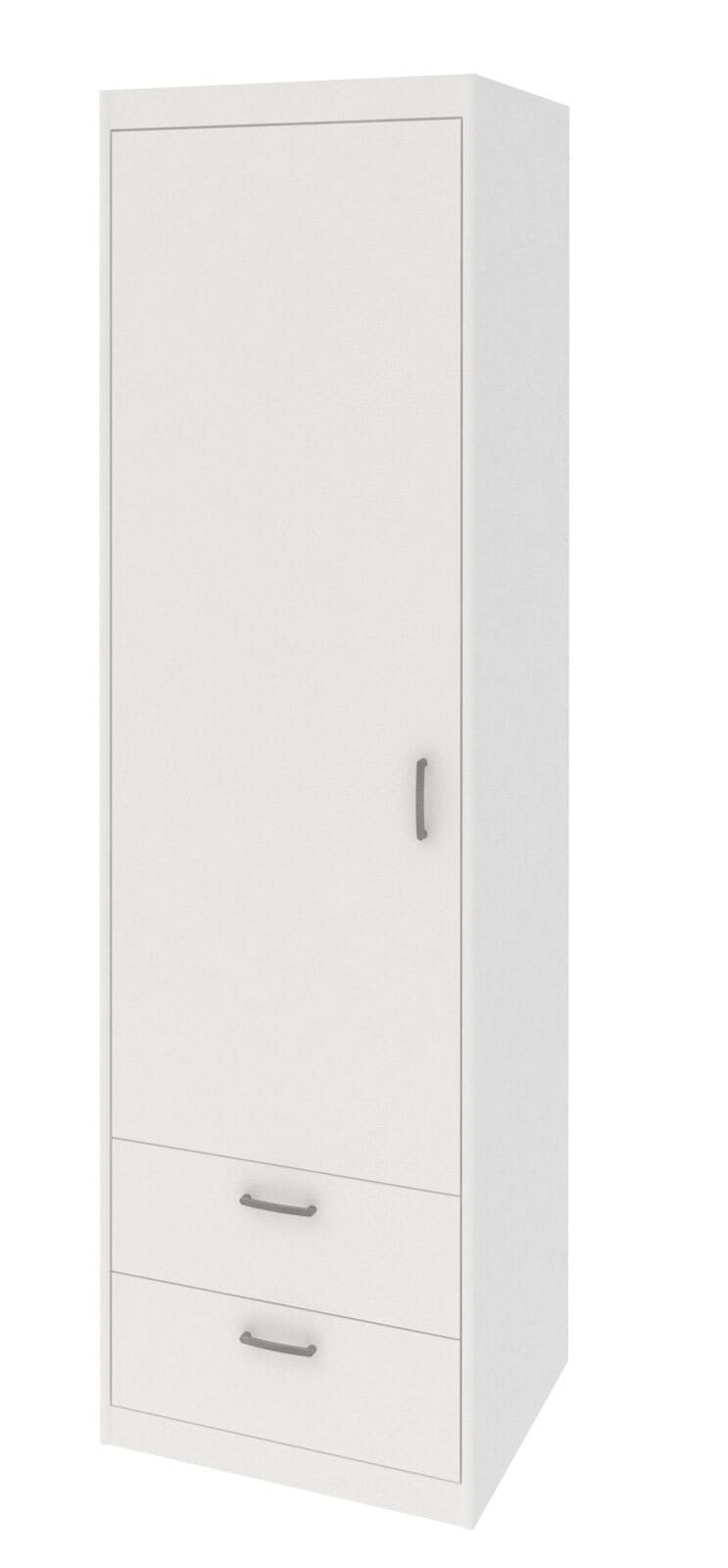 Kleiderschrank Mega Typ 14 Weiß B/H/T 55x194,4x54 cm