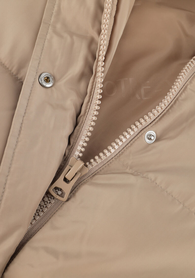 NOTRE-V zand notre-v gewatteerde jas puffer coat long