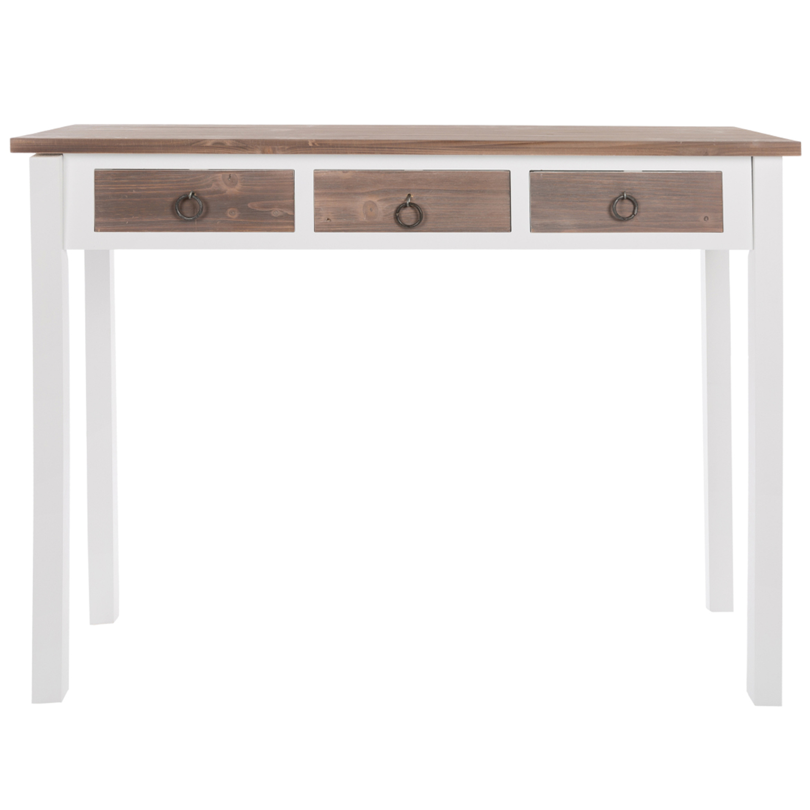 Konsole STRAIGHT - weiß-braun -105 cm