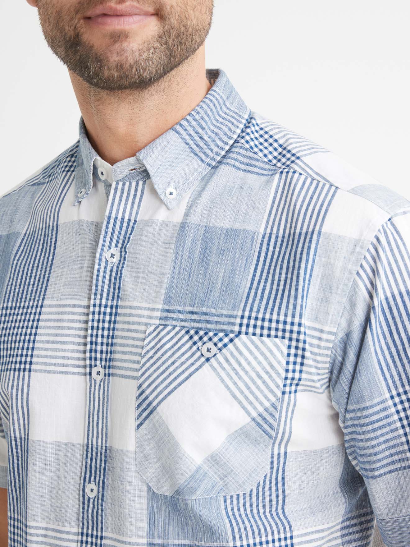 Chemise coton manches courtes
