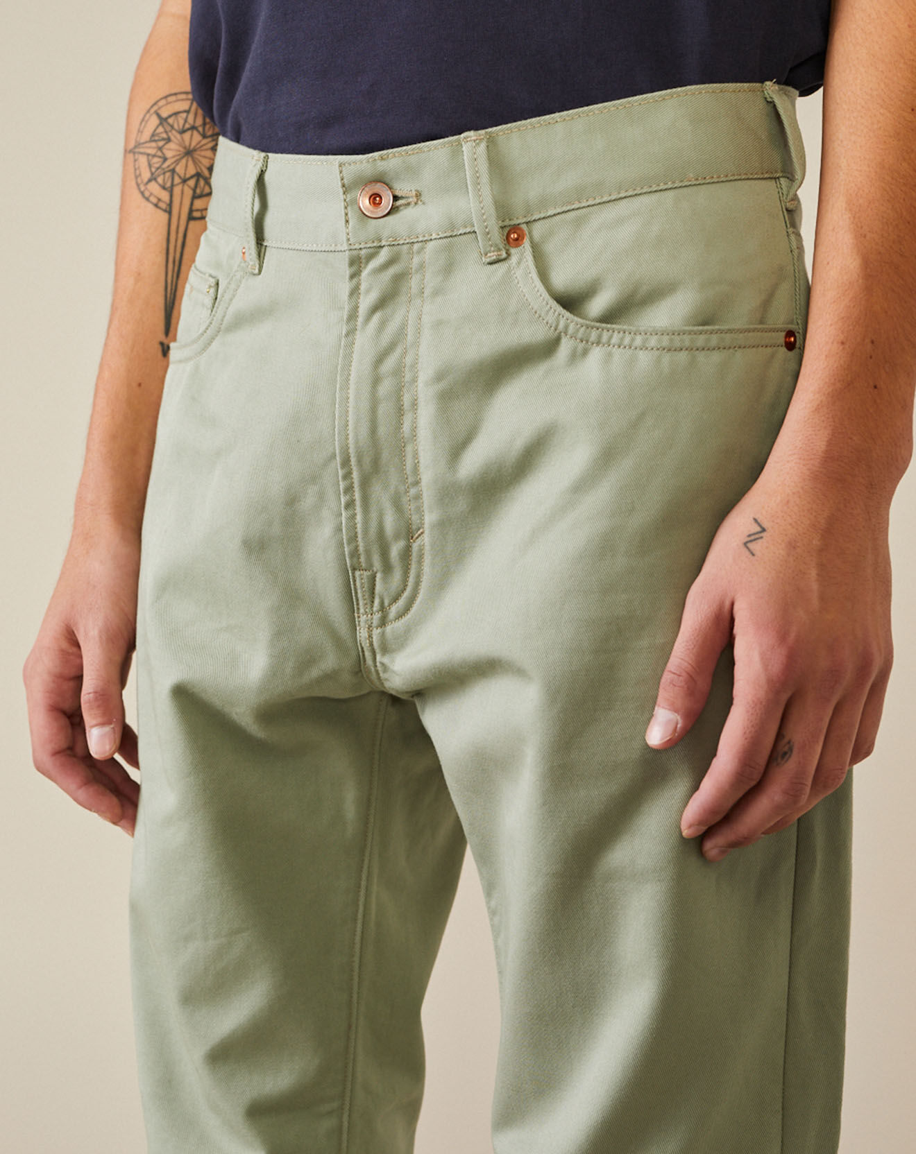 Bellerose Jean Slim Pegg vert d'eau