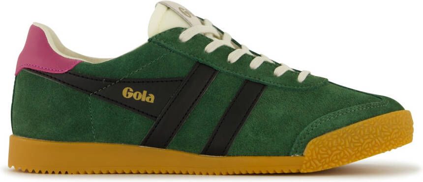 Gola Elan suède sneakers zwart wit roze