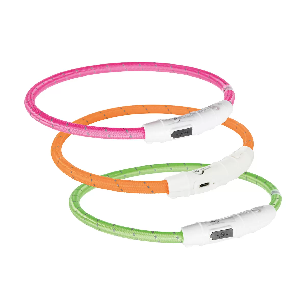 Trixie Safer Life USB Flash lysring M-L - Vælg farve