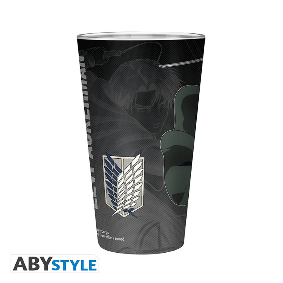 Attack on Titan Captain Levi groot glas - 400 ml