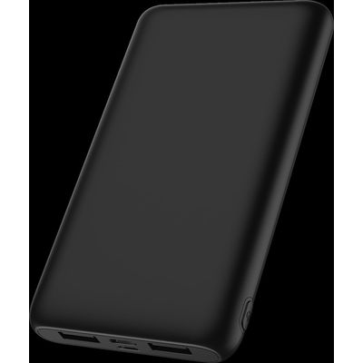 BigBen - Powerbank USB A+A+C / batterie de secours rechargeable pour smartphone - 10000 mAh FastCharge + Cble USB A/USB C - noir WOW