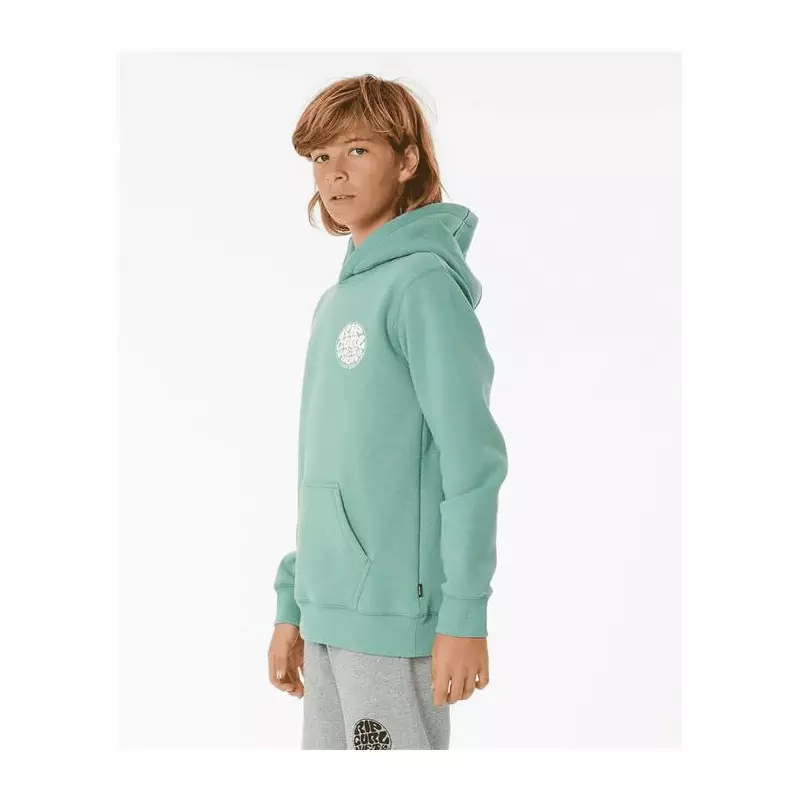 Sweat junior RIPCURL Wetsuit Icon Hood-Kid Dusty Green 12