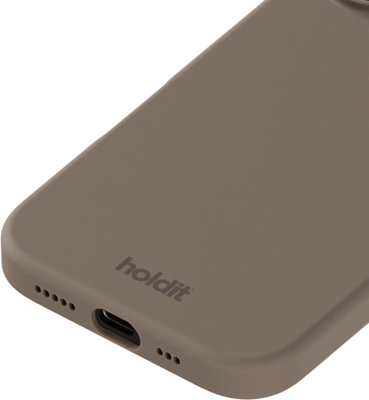 HoldIt Silicone Case iPhone 16 Lysebrun