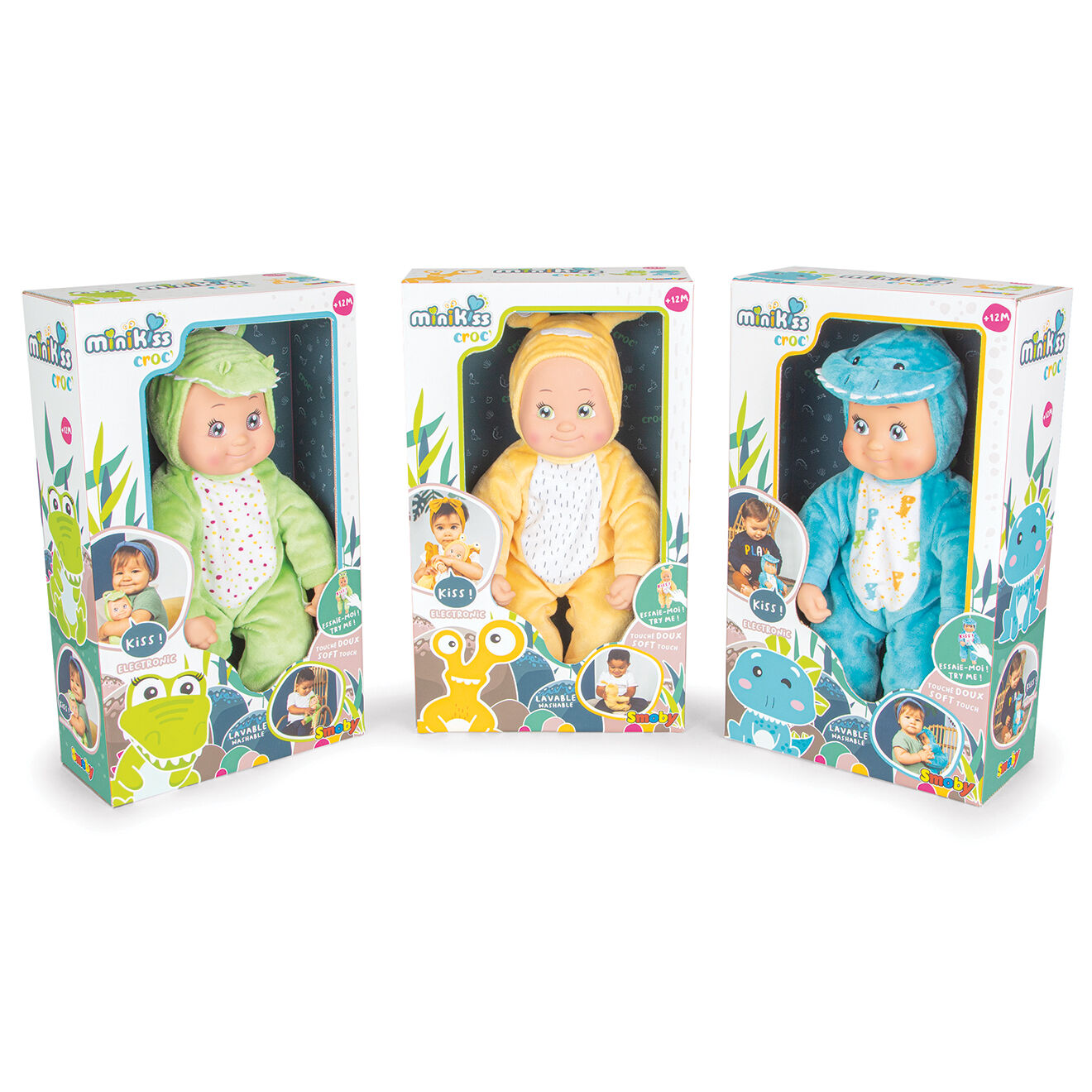 Smoby Poupons MiniKiss coloris aléatoire - 19.4x24.3x6.2 cm
