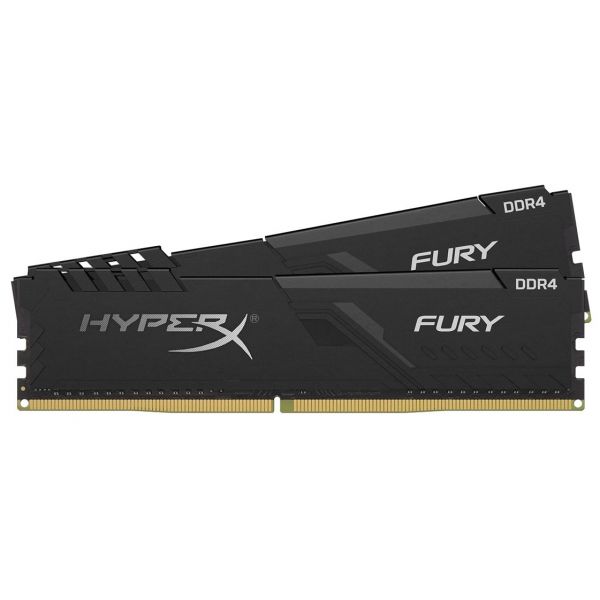 Memória RAM Kingston 16GB Fury Beast 2x8GB 3600MHz DDR4 CL17 Preto - KF436C17BBK2/16