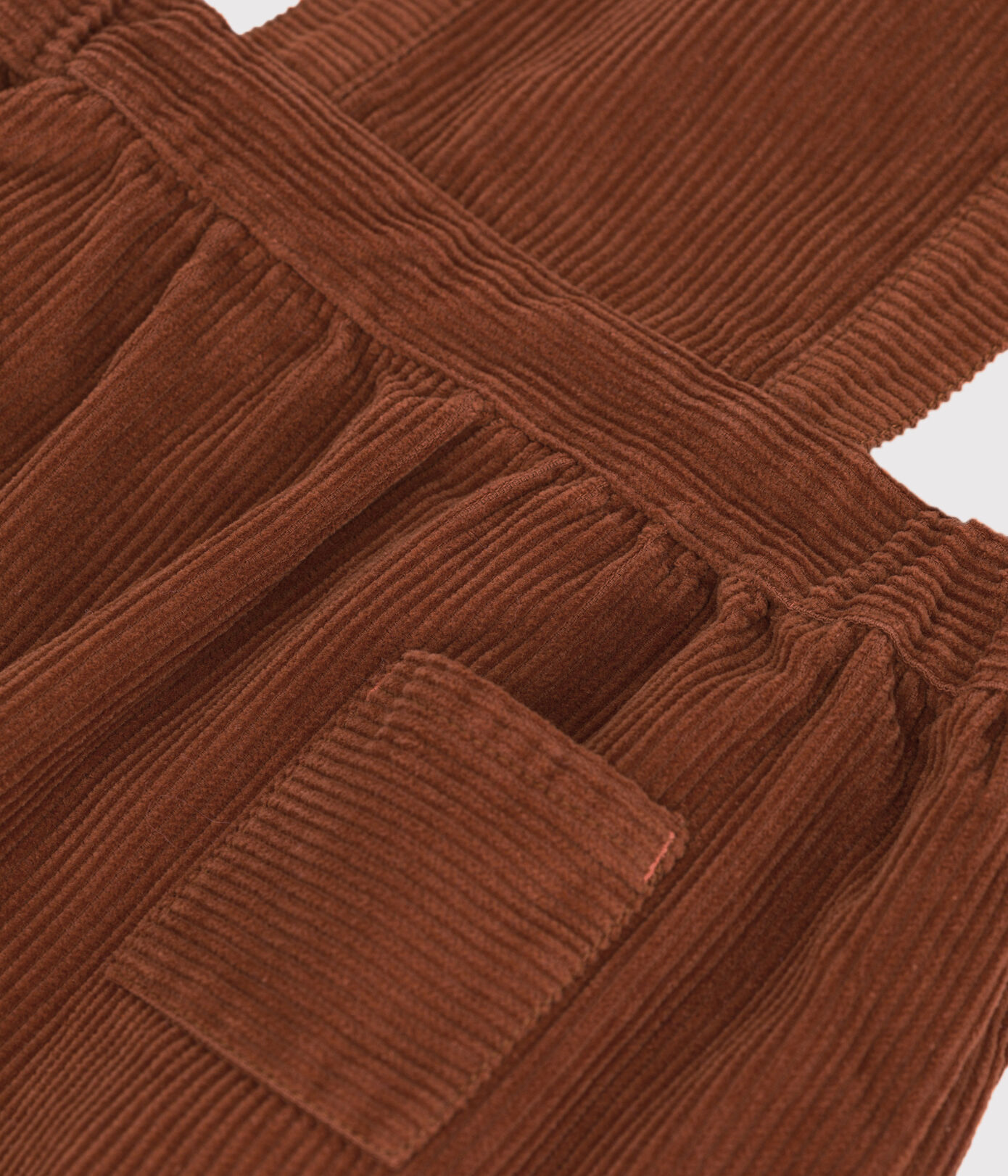 Robe sans manche bébé en velours grosses côtes