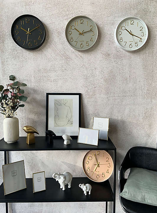 Horloge couleur noir et or ⌀30,5 cm Emde