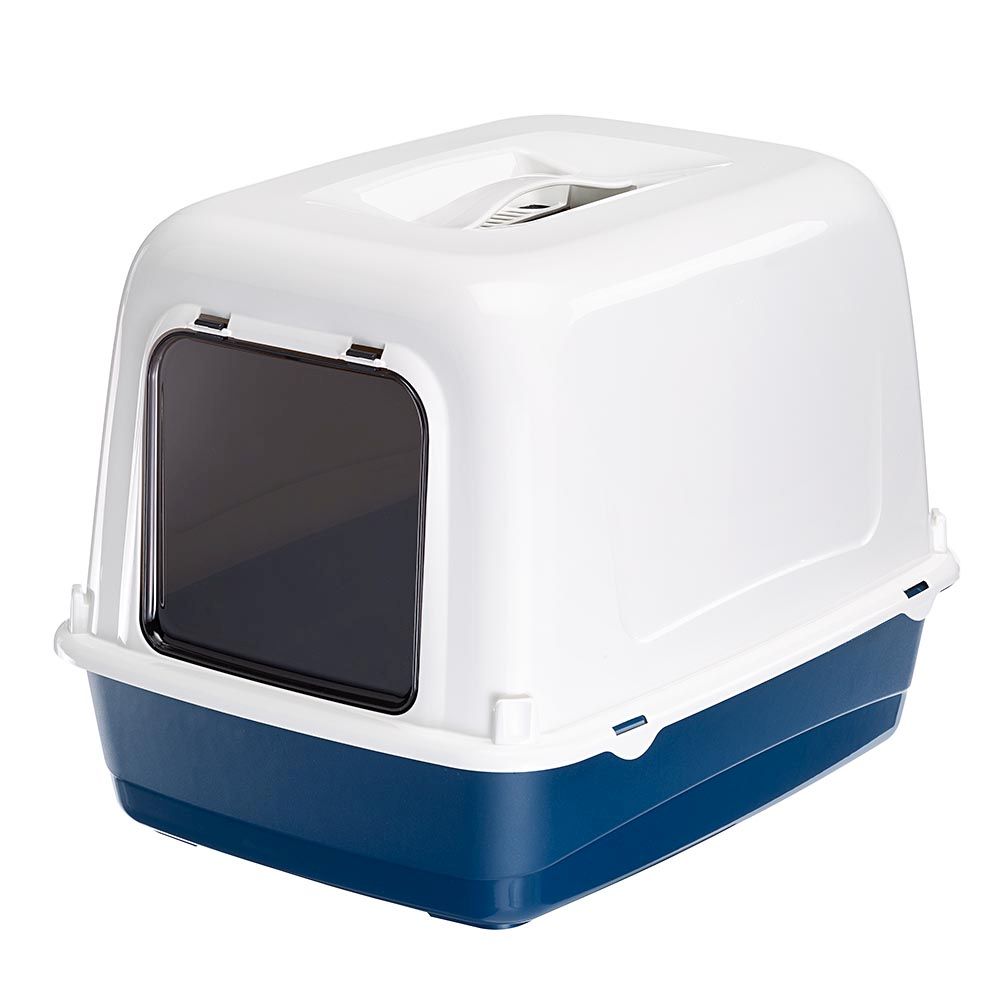 Maison de toilette pour chats ariel 10 home avec double bac avec tamis et filtres anti-odeurs