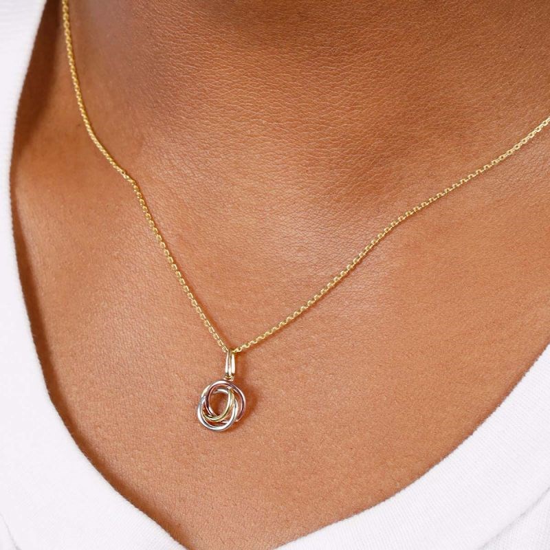 Pendentif Or Tricolore