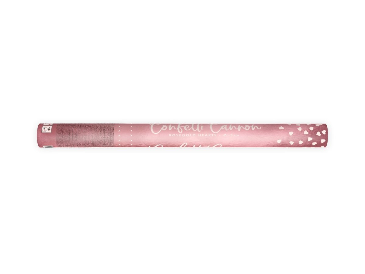 Confetti Kanon Hartjes Rose Goud 60cm