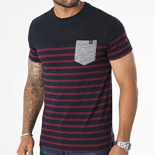 Tee Shirt Poche Dixon Bleu Marine Violet