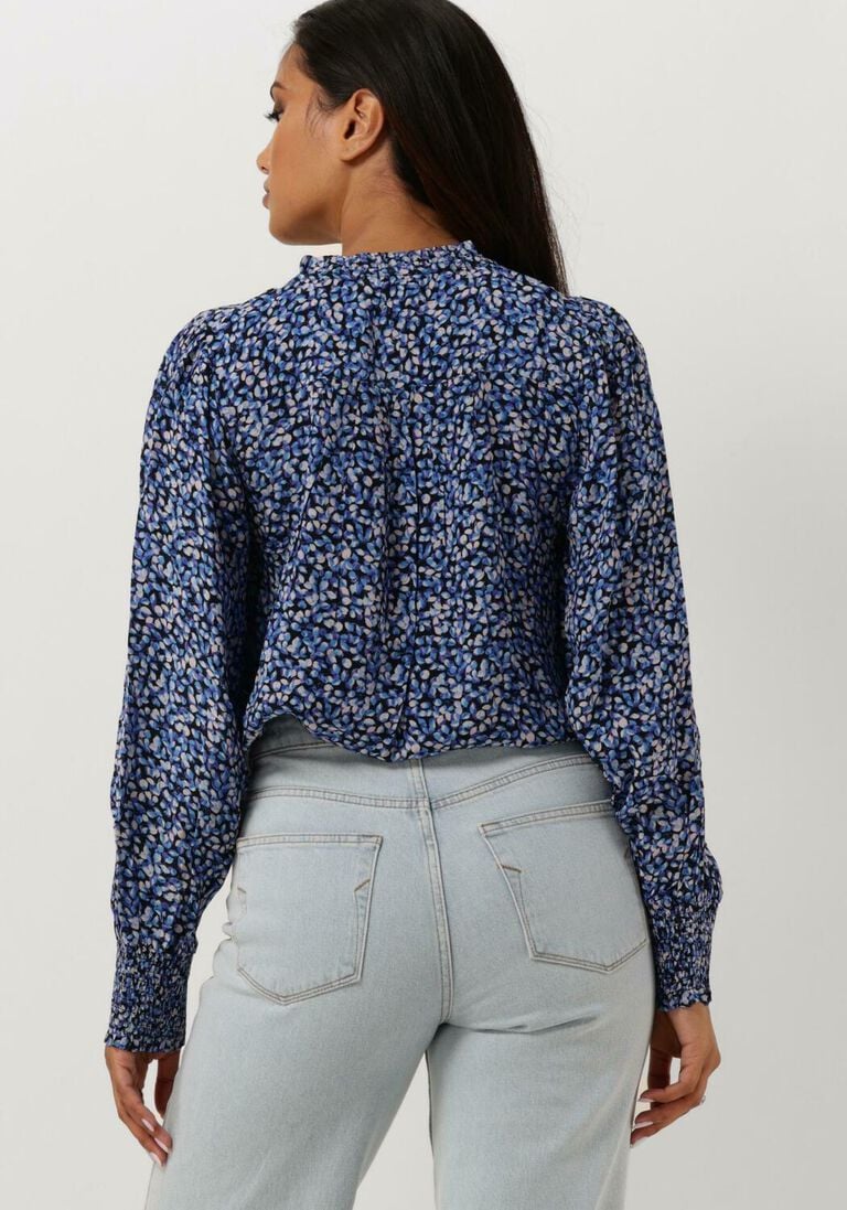 MOLIIN blauwe moliin blouse greta