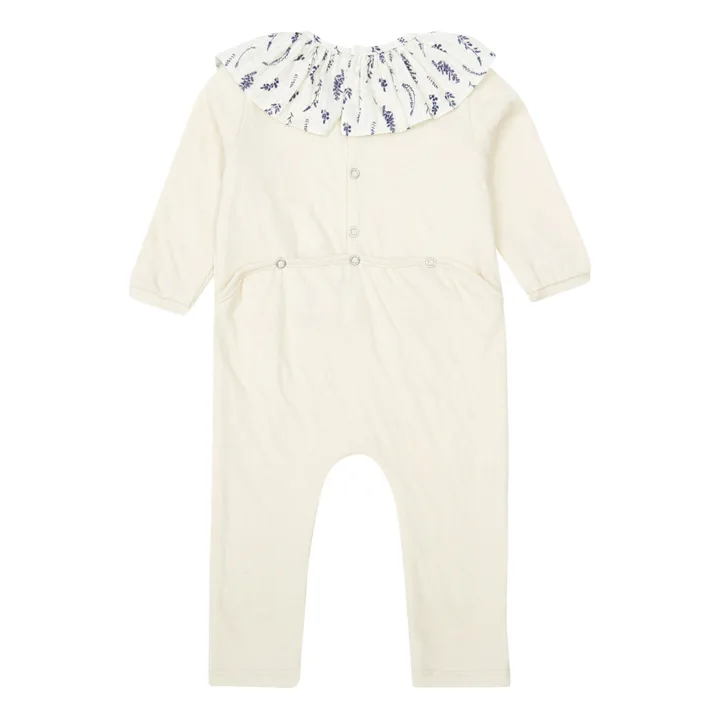 Risu Risu Pyjama Sans Pied Coton Bio Senza | Ecru