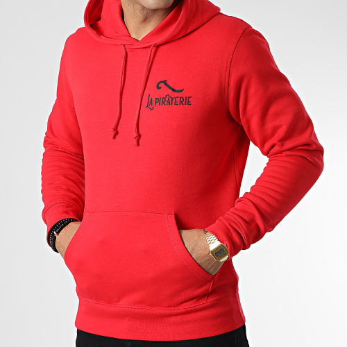 Sweat Capuche LPNJF Rouge Noir