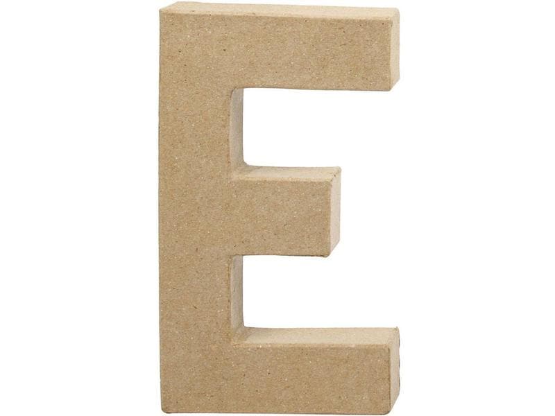 Creativ Company Papp-Buchstabe E 20.2 cm Handgearbeiteter Buchstabe aus Pappmaché