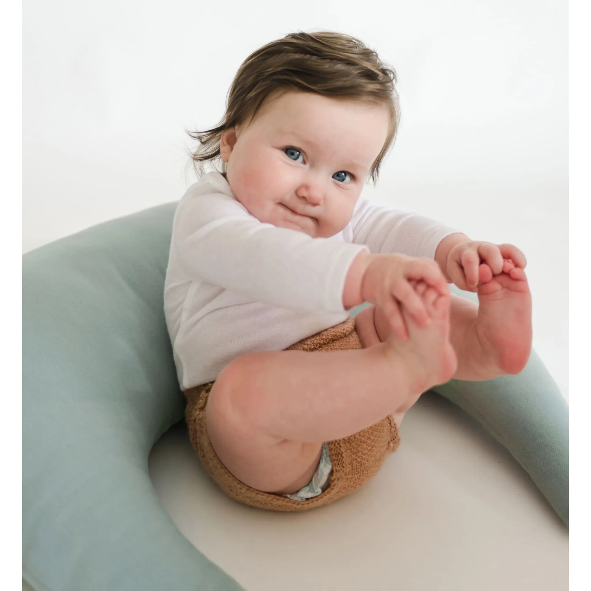 Snuggle me Coussin d'Allaitement Organique - Slate