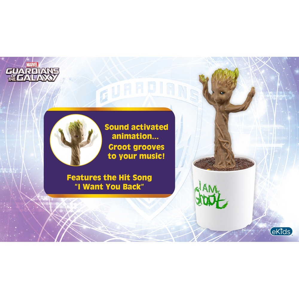 Marvel Guardians of the Galaxy: Tanzender Groot-Topf mit Musik