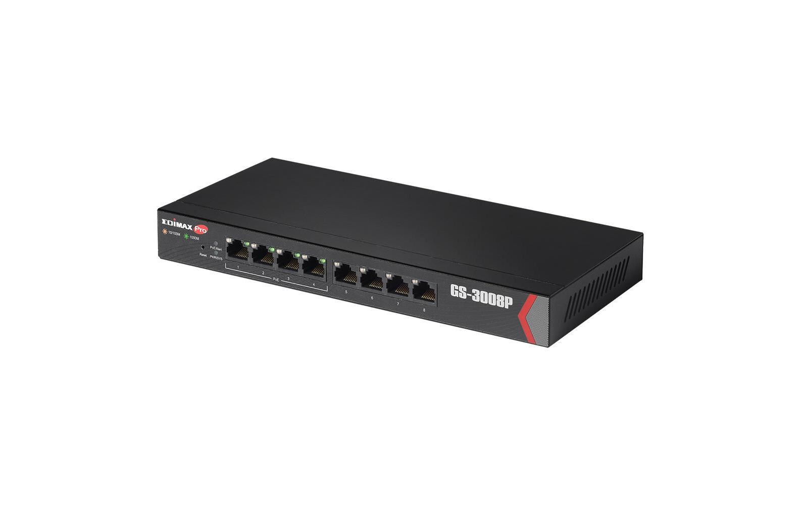 PoE+ Switch GS-3008P 8 Port<br>Smart-Managed