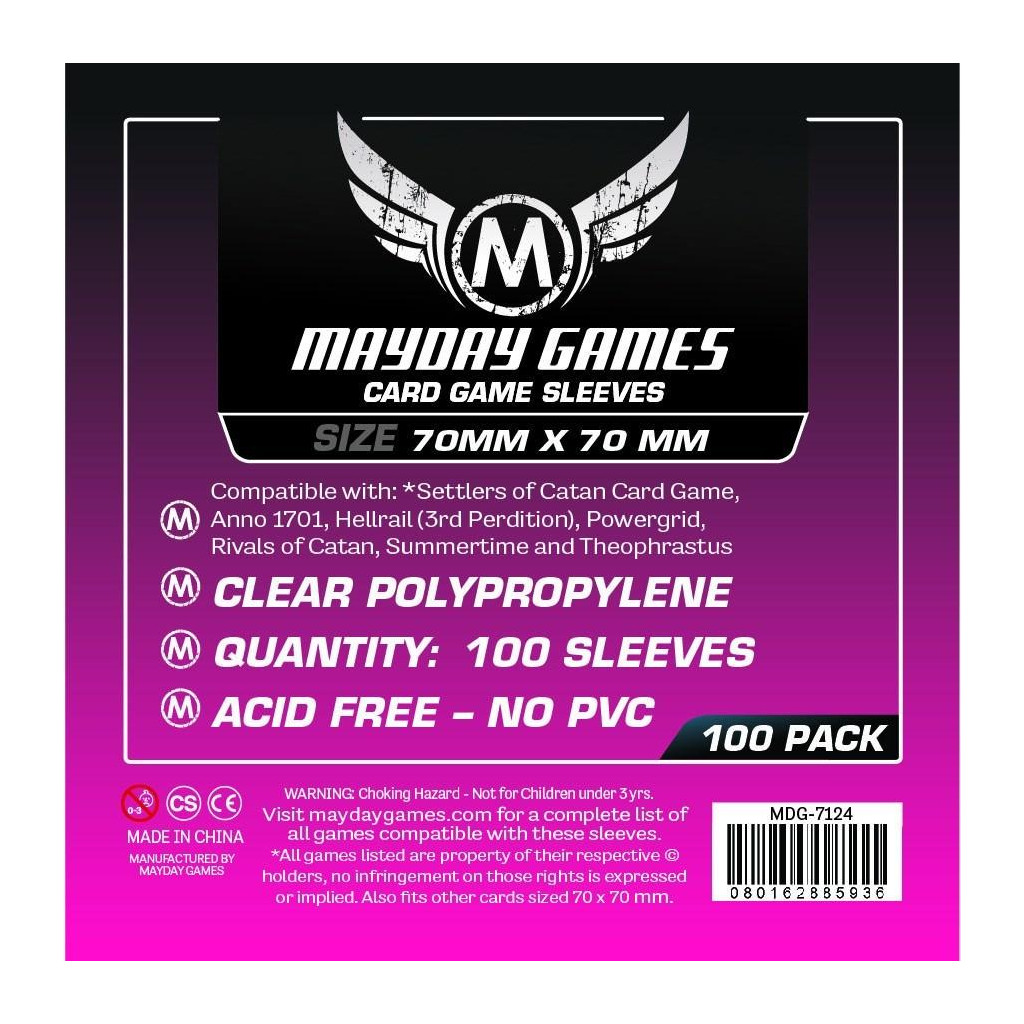 Mayday - Square Sleeves - Small - 70x70mm - 100p