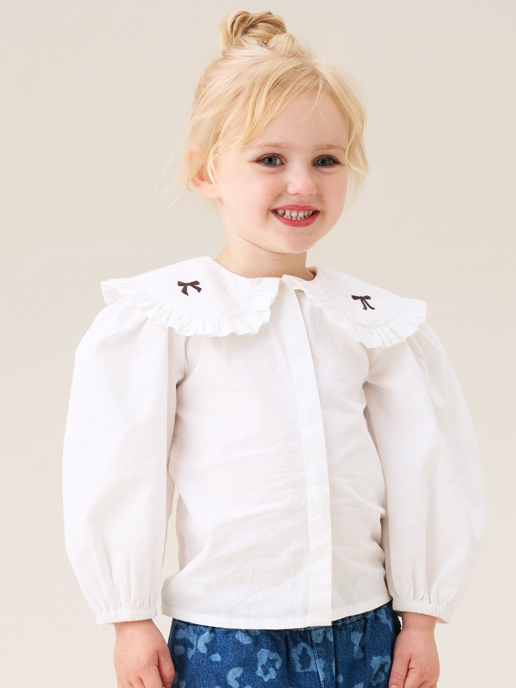 Angel & Rocket Afina Embroidered Collar Blouse