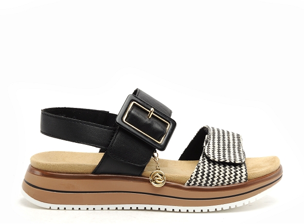 Remonte nu pieds plats femme d1j53 noir