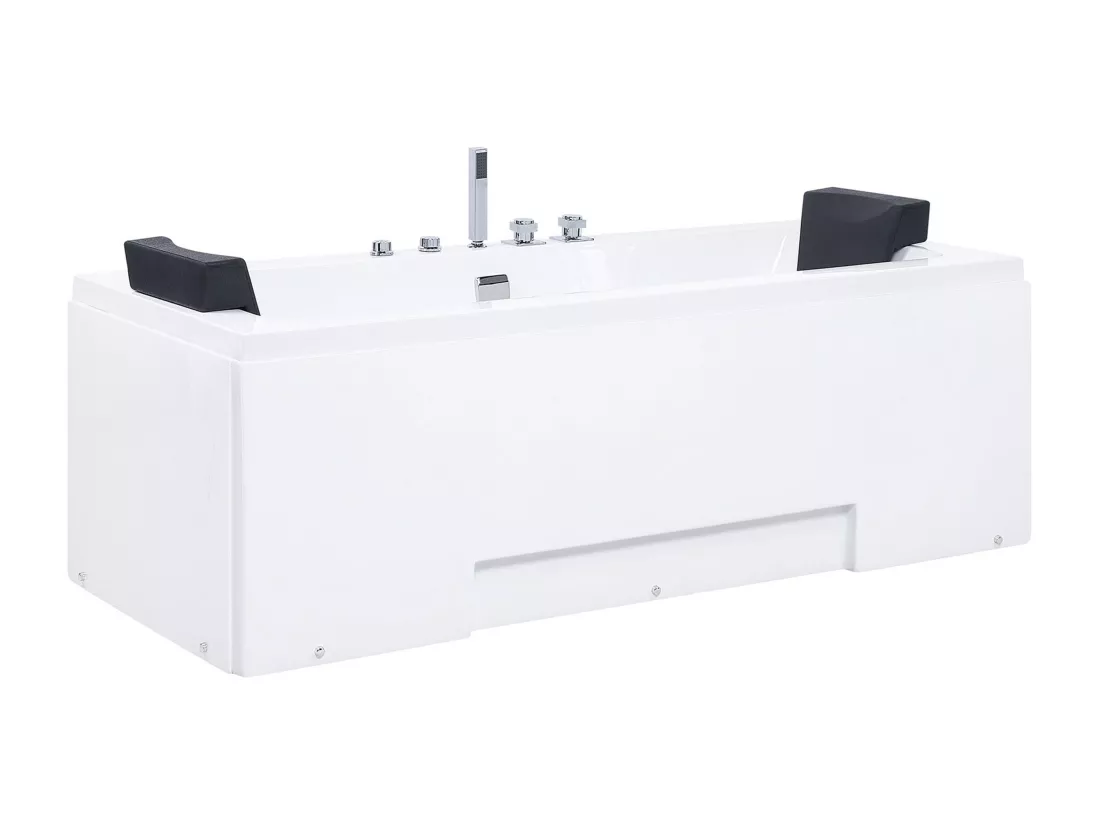Baignoire balnéo blanche 170 x 75 cm avec LED GALLEY