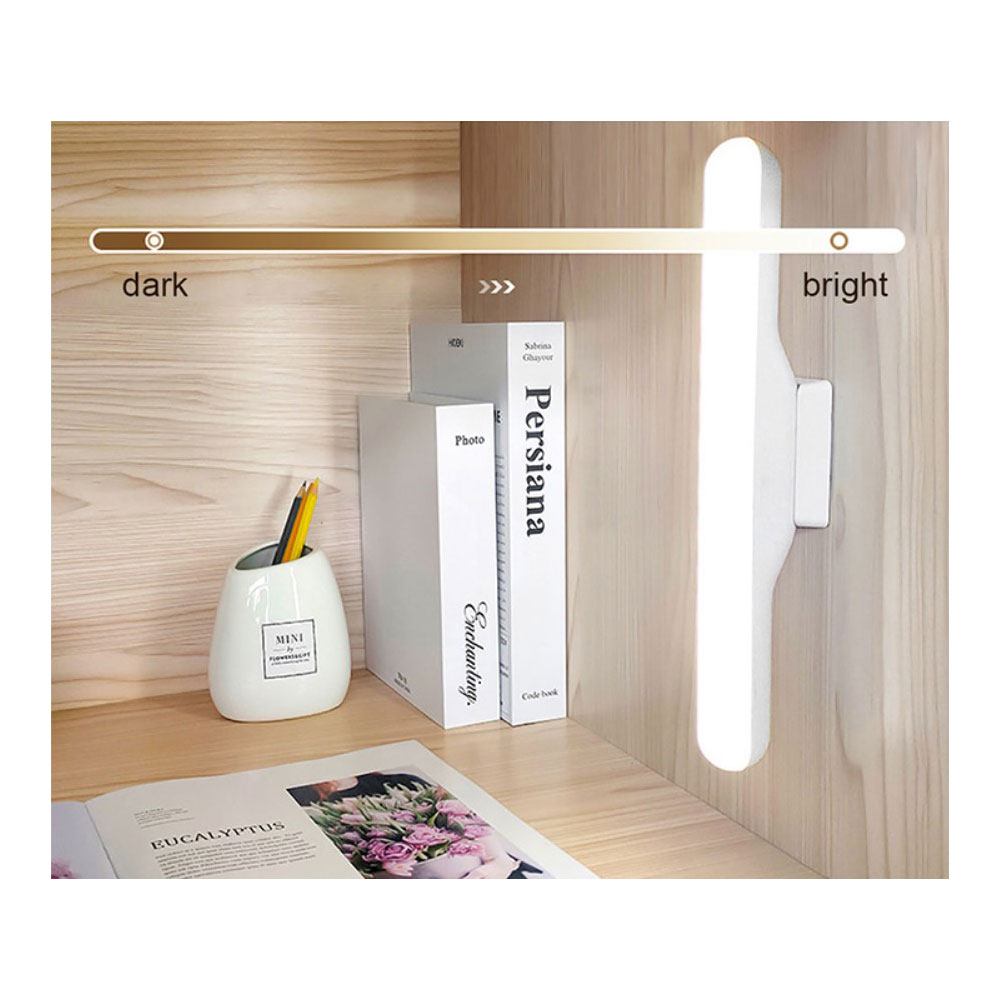 (30cm) 14 LED's Lichtleiste Magnetische USB Leuchte Schrank Beleuchtung mit Touch   Halterung - Rosa