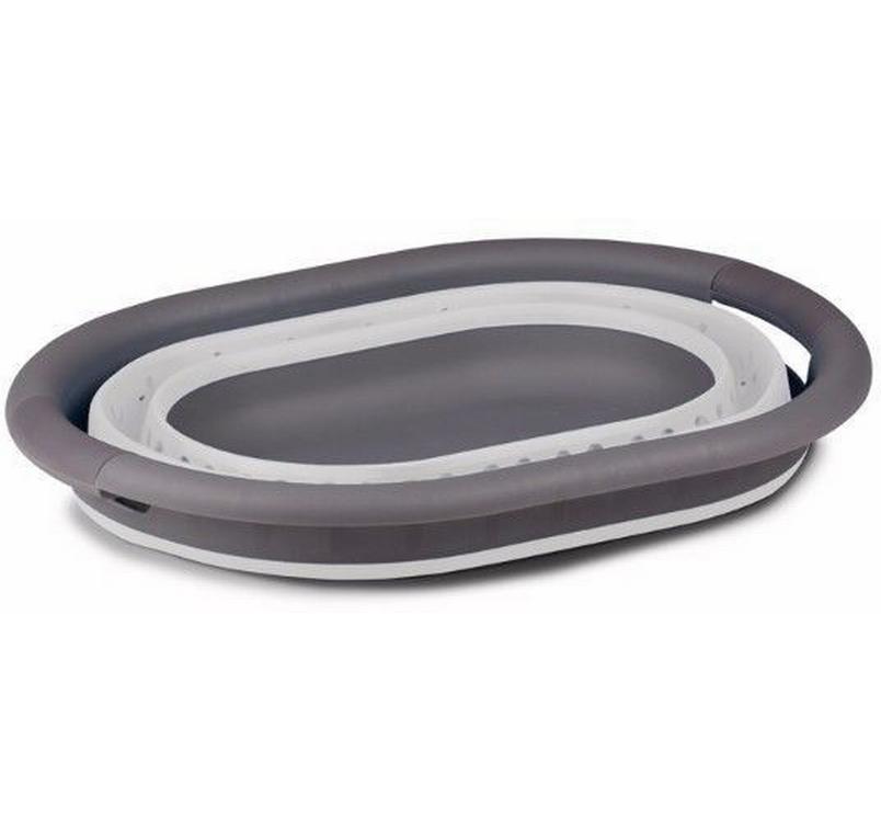 Collapsible Laundry Basket faltbar 40 l, GrauFaltbarer Wäschekorb