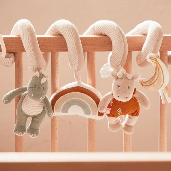 Tiga, Stegi & Ops Spirales d'activités en veloudoux   Beige        de               Noukies