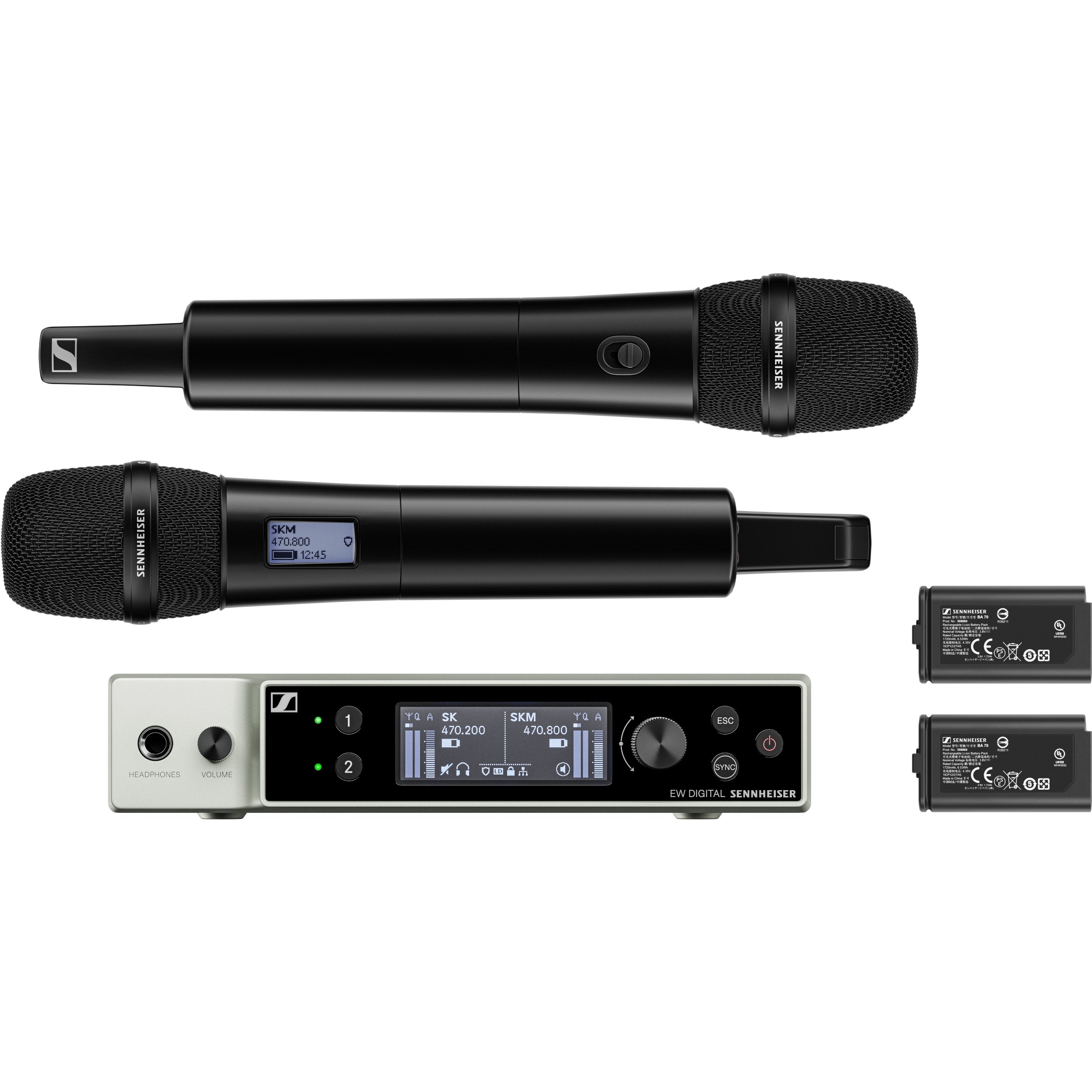 Sennheiser EW-DX 835-S Set Y1-3 draadloze handheld (1785.2 - 1799.8 MHz)
