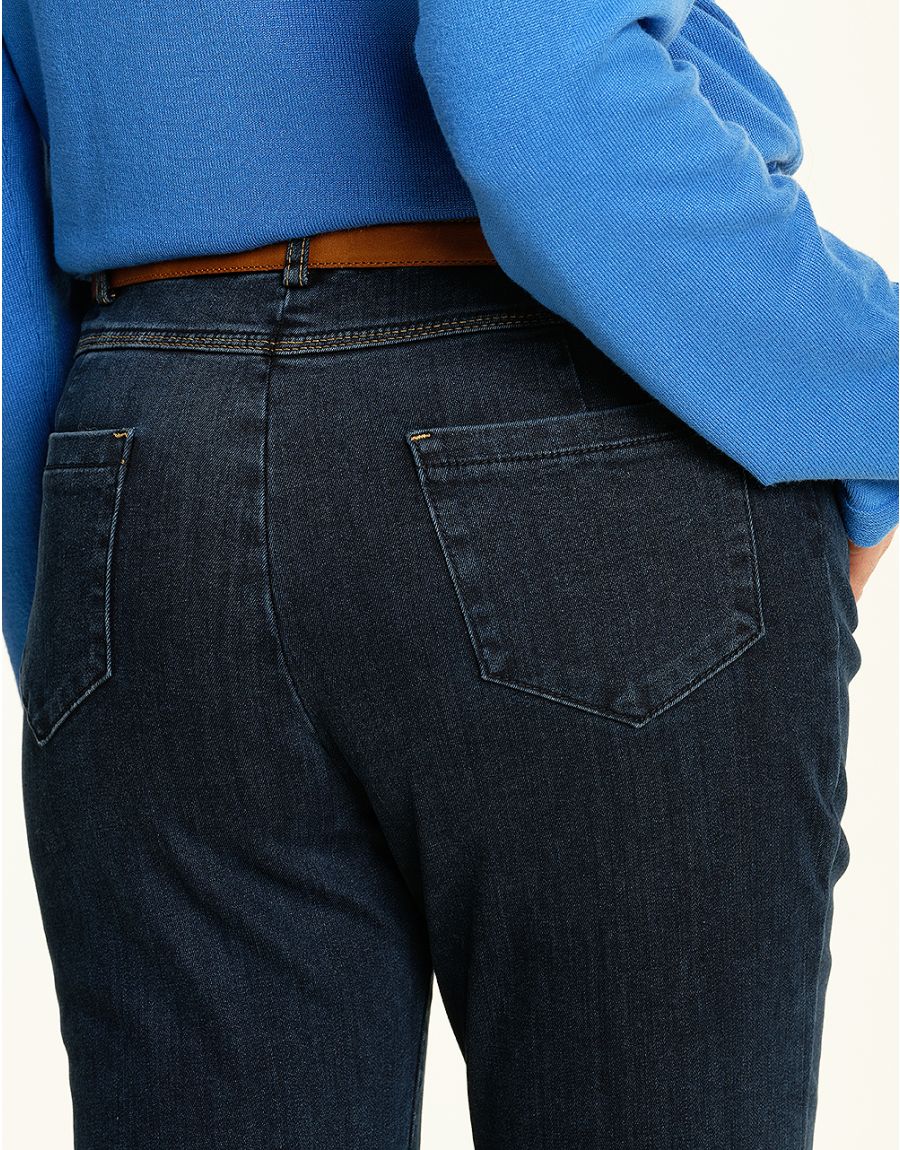 Jean 7/8 bleu stretch