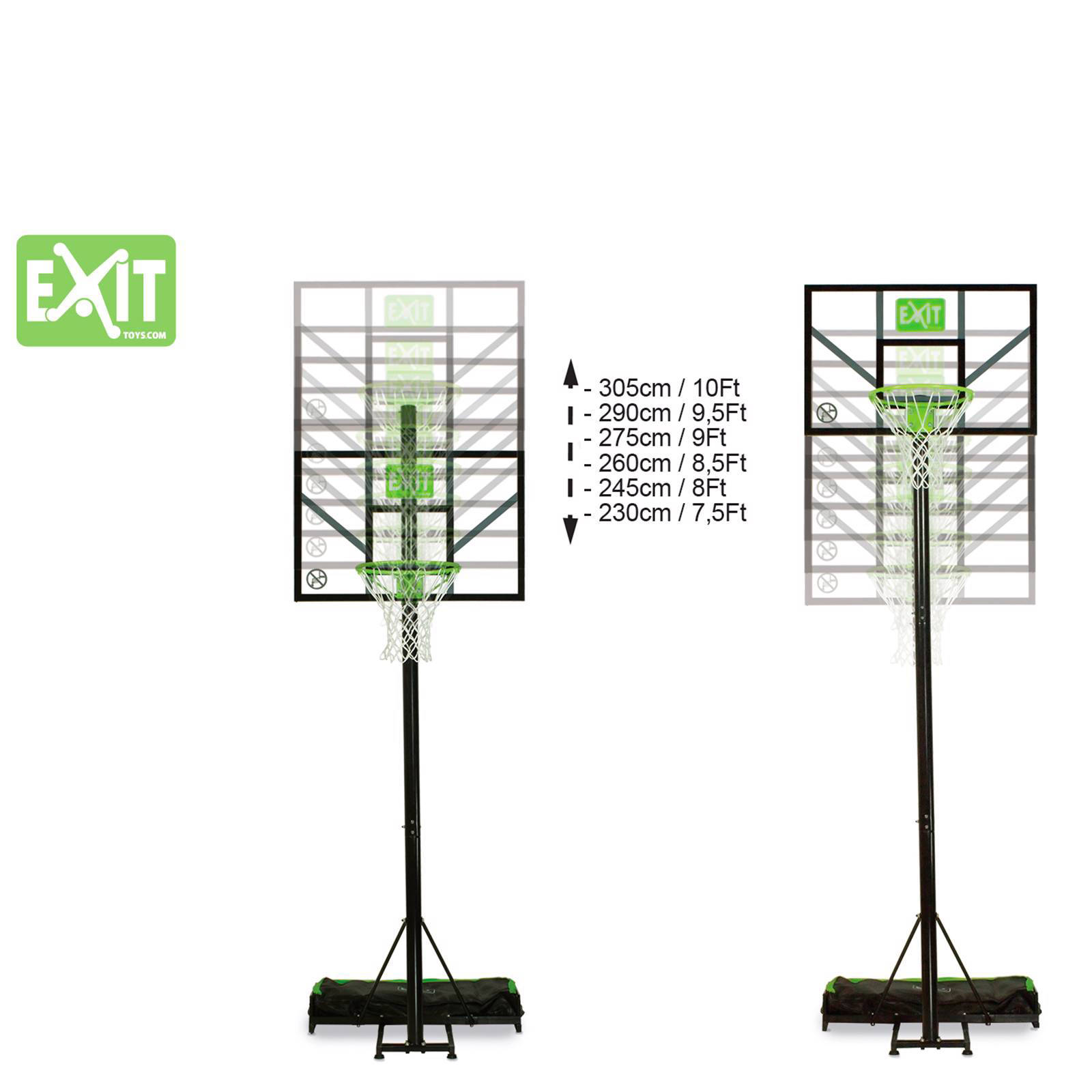 EXIT Comet Portable Basket Comet verplaatsbare Basketbal ring