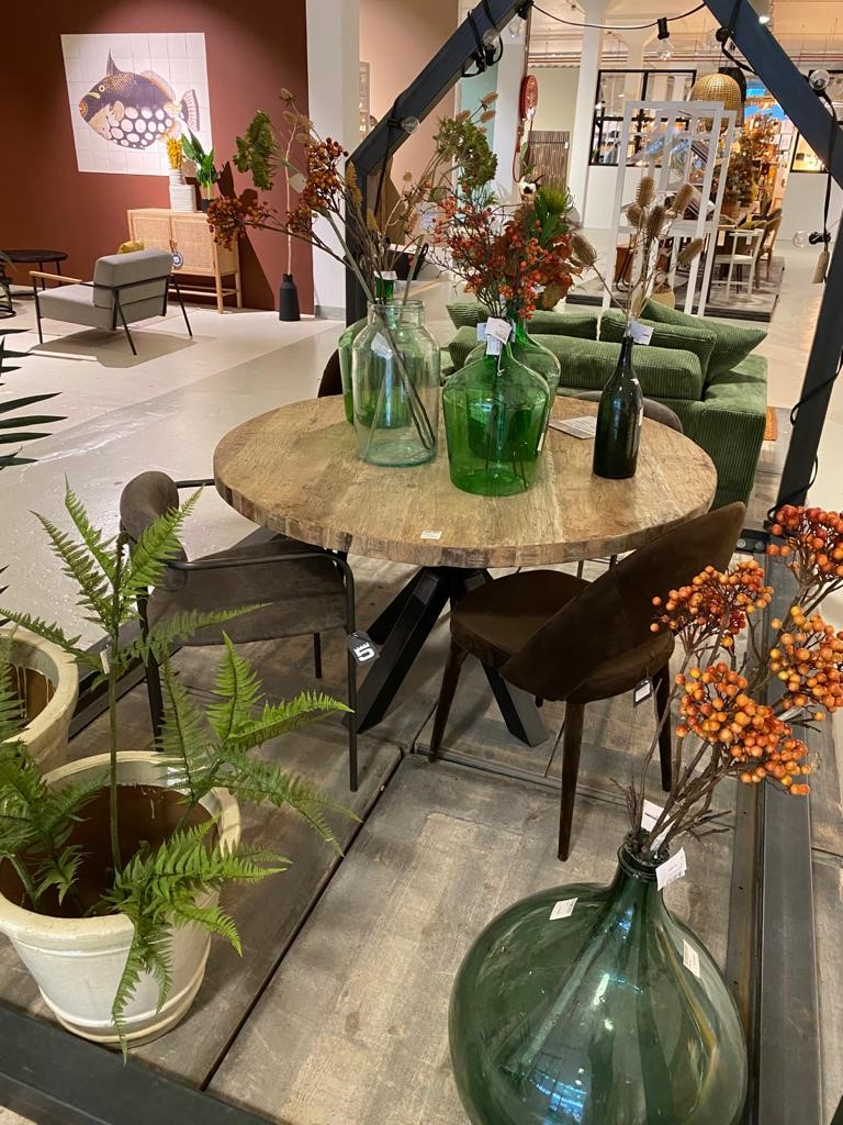 Eettafel Elba rond 100 x 100 x 76 cm