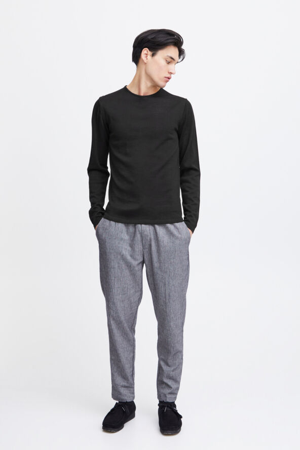 Casual Friday CFKENT Merino Crew Neck Knit Black