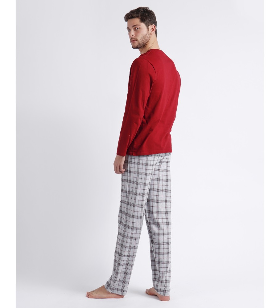 Pijama de manga comprida Admas estilo granada