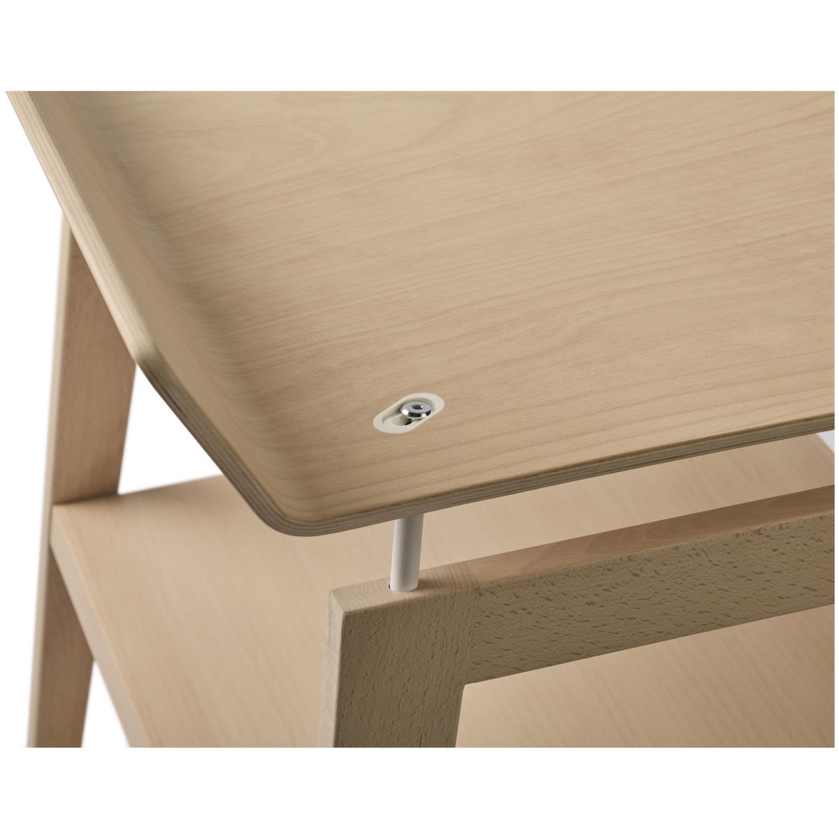 LeanderLeander   Linea Wickeltisch mit Schaumstoffpolster Buche