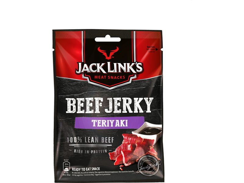 Jack Link's Fleischsnack Beef Jerky Teriyaki 25 g Fleischsnack im Beutel