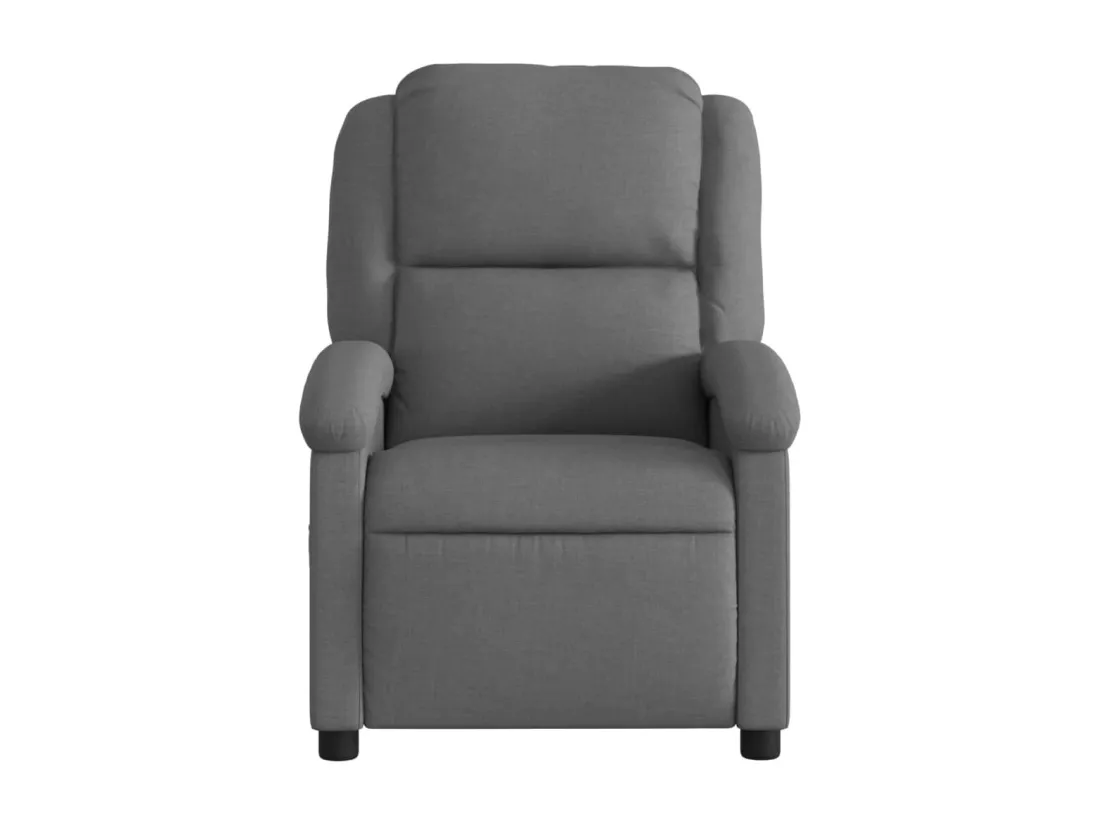 Fauteuil inclinable électrique Gris foncé Tissu