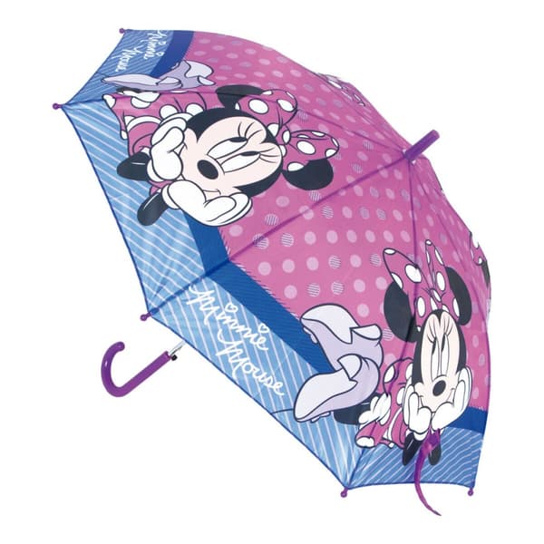 Automatisk paraply Minnie Mouse Lucky Rosa (Ø 84 cm)
