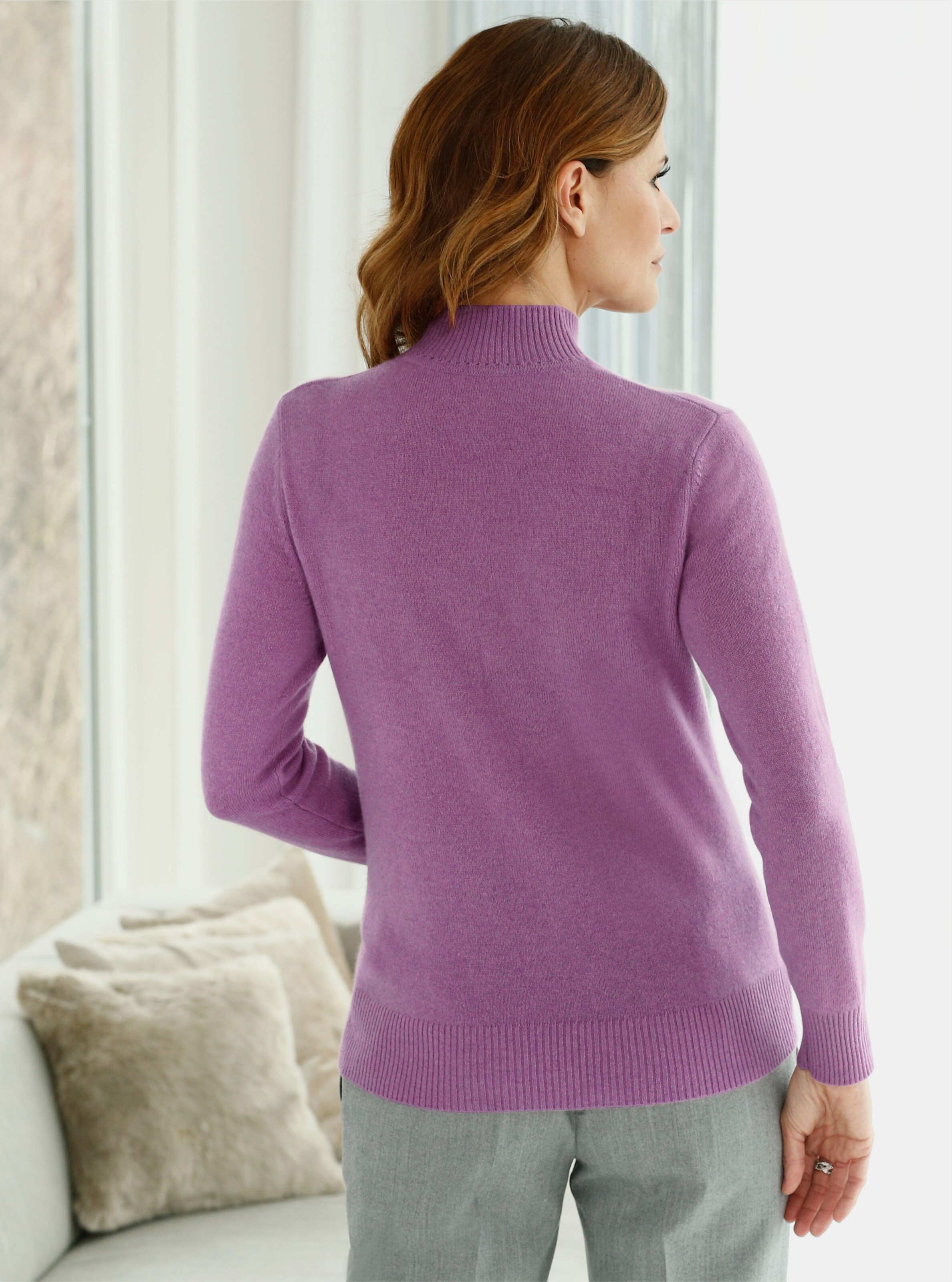 Stehkragenpullover