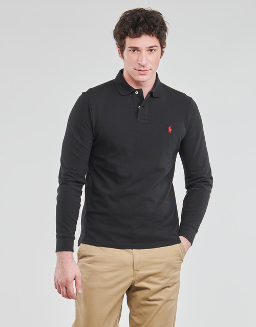 Polo Ralph Lauren - POLO AJUSTE DROIT EN COTON BASIC MESH LOGO PONY PLAYER Negro