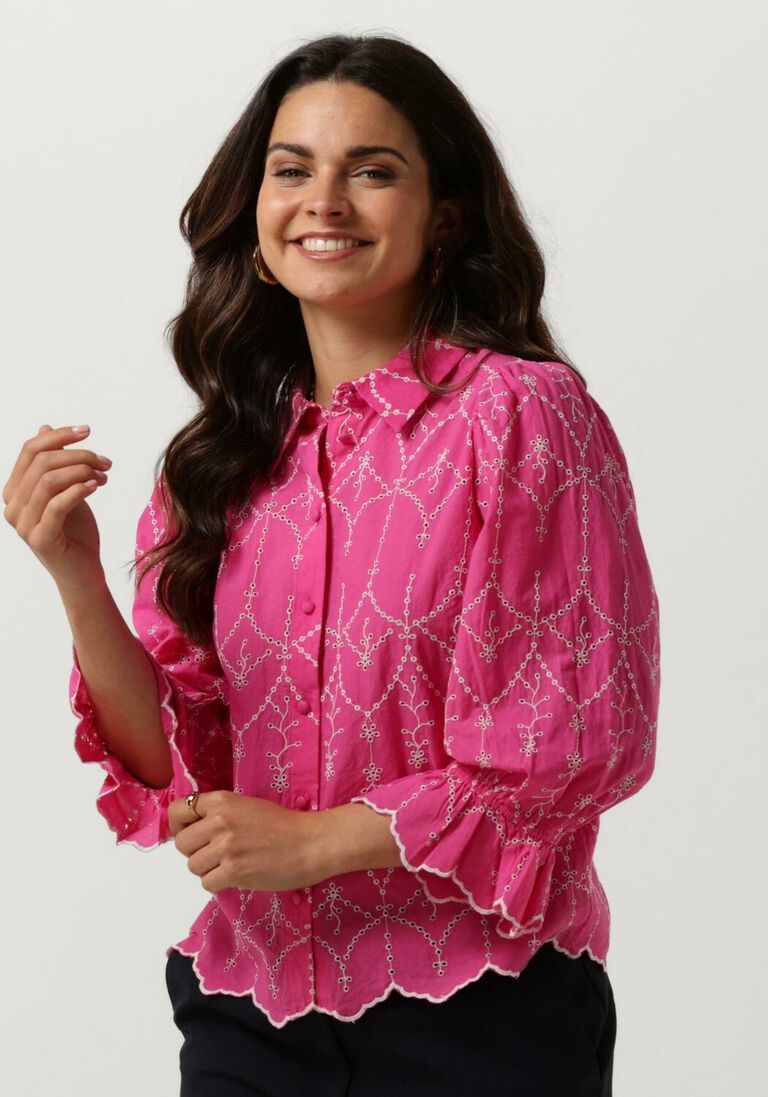 Y.A.S. roze y.a.s. blouse yasmalura 3/4 shirt